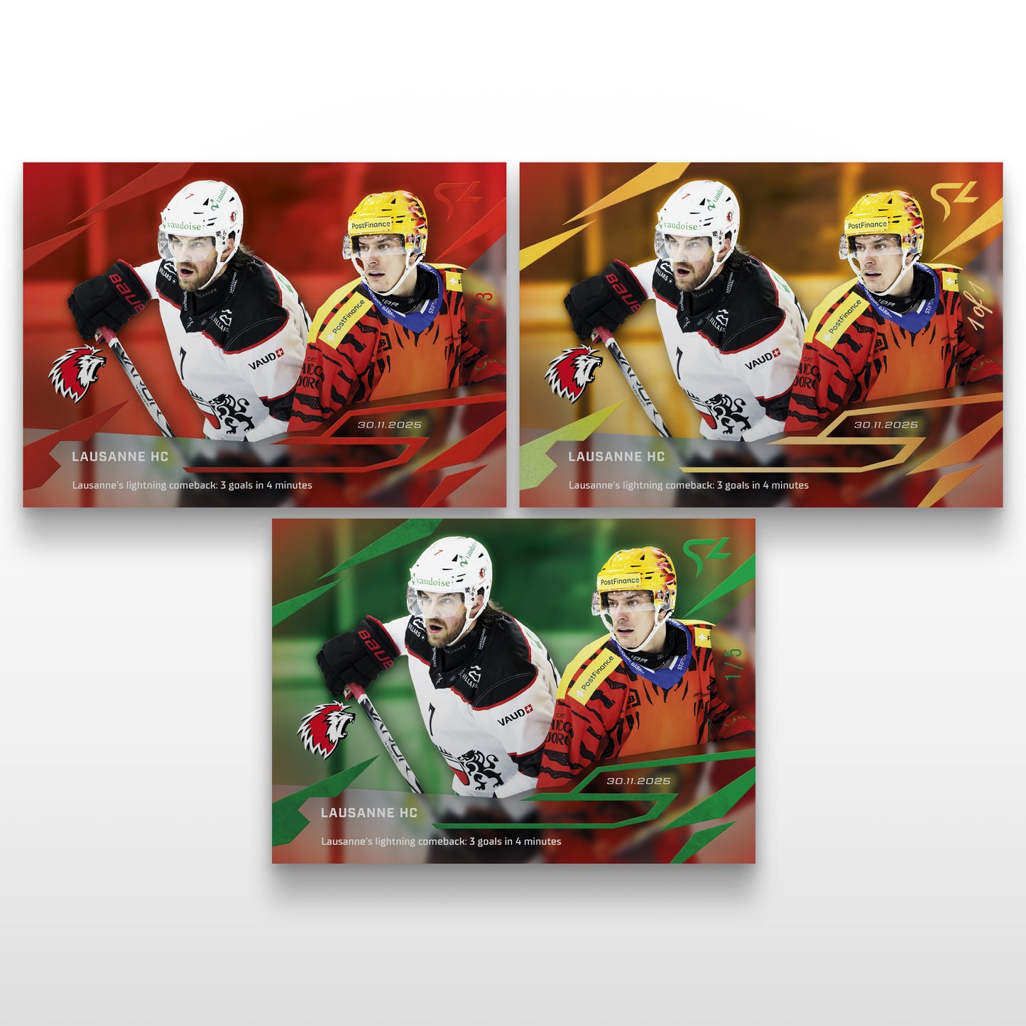 L-22 - LAUSANNE HC - LIVE CARDS