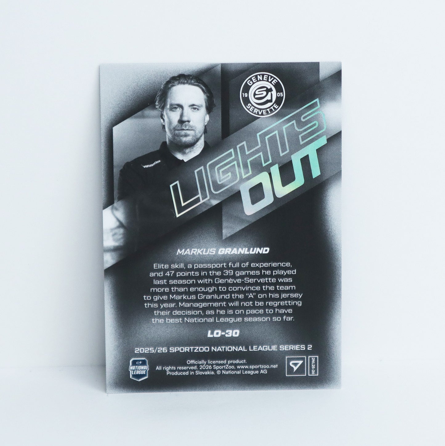 LO-30 - GSHC - MARKUS GRANLUND - LIGHTS OUT PINK - 97/99