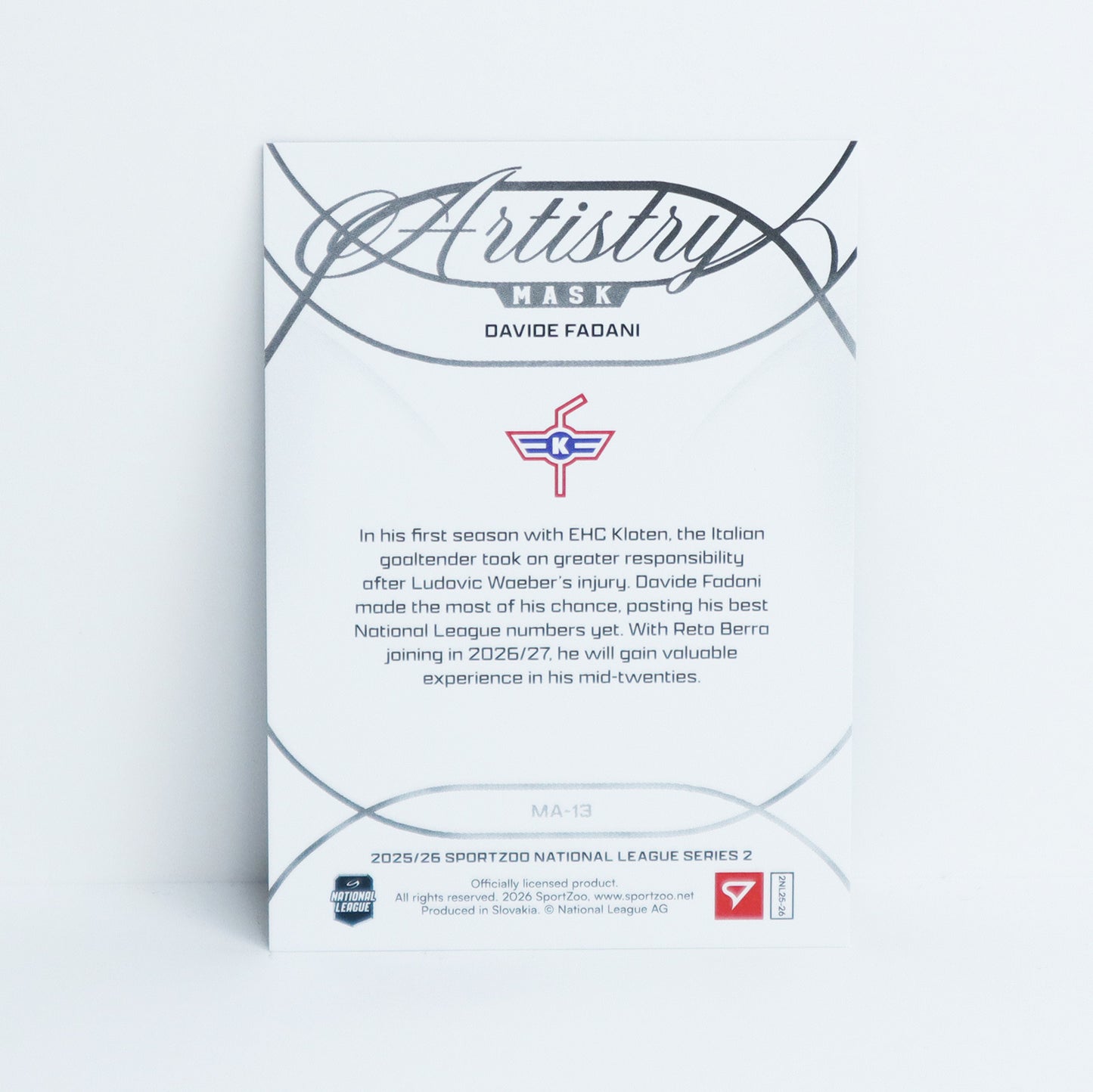MA-13 - EHCK - DAVIDE FADANI - MASK ARTISTRY BLUE - 02/65