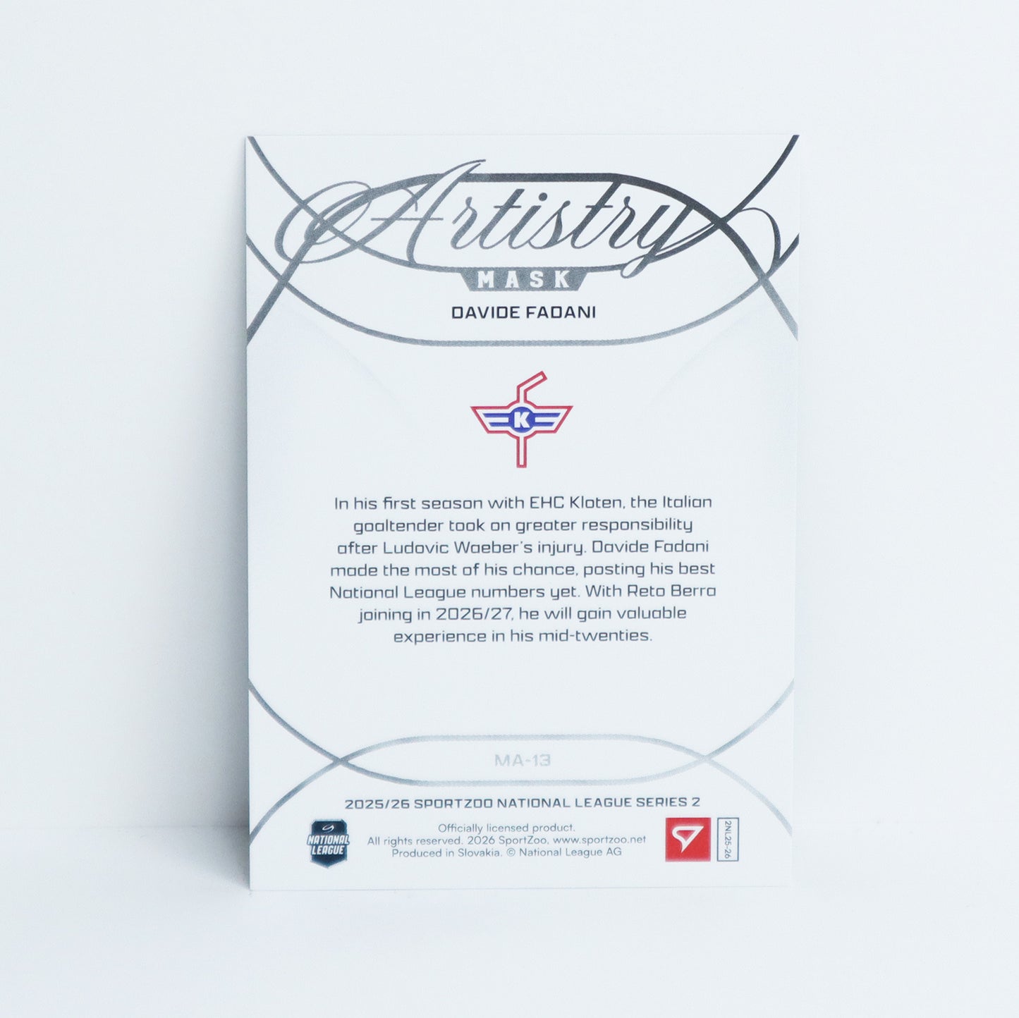 MA-13 - EHCK - DAVIDE FADANI - MASK ARTISTRY BLUE - 49/65