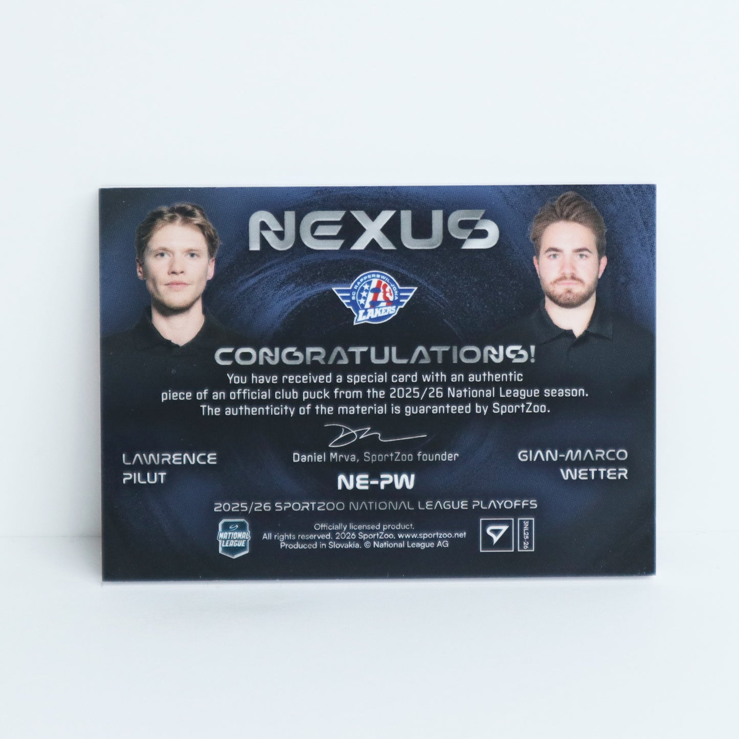 NE-PW - SCRJ - LAWRENCE PILUT - GIAN-MARCO WETTER - NEXUS PUCK - 07/15