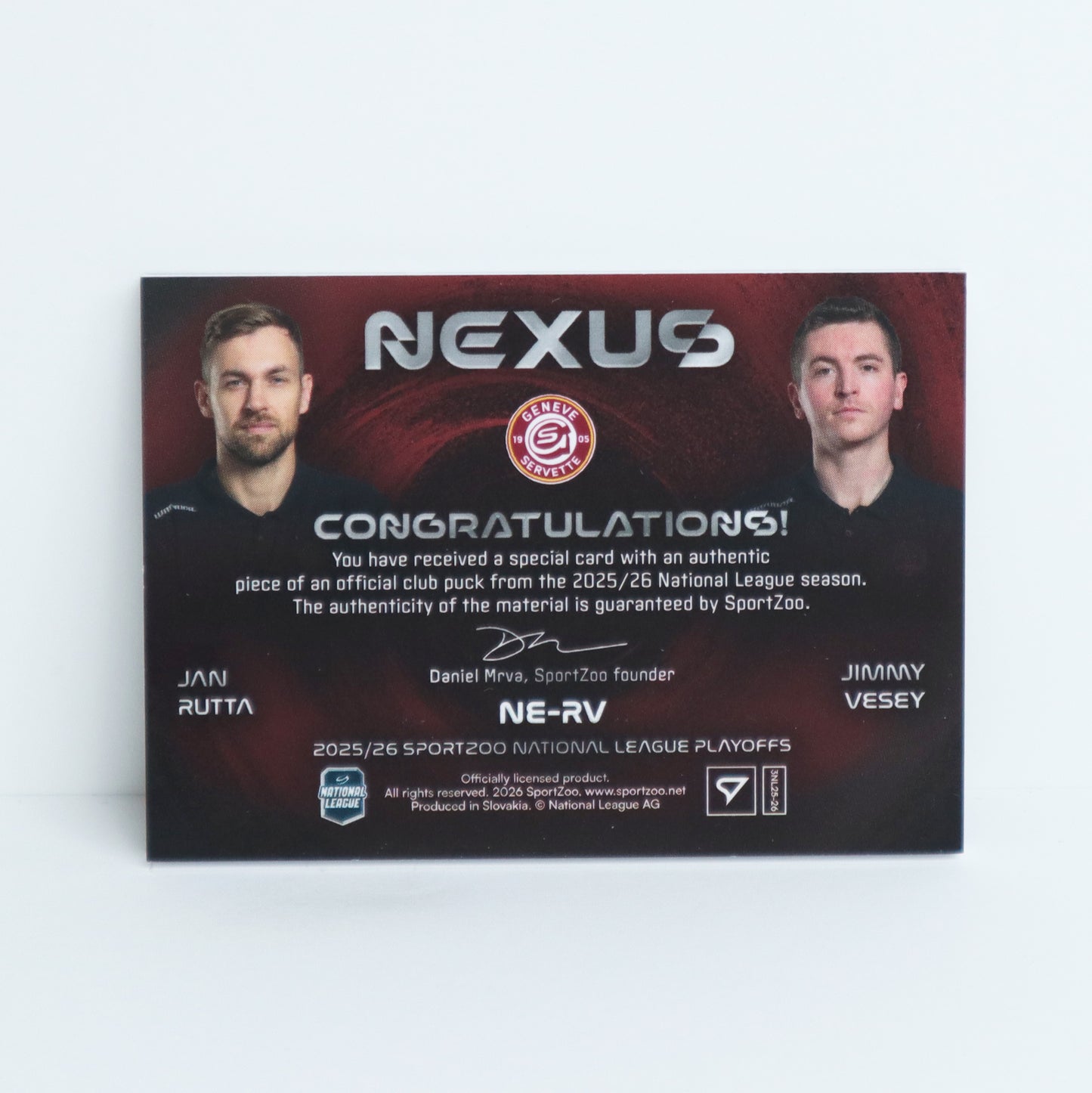 NE-RV - GSHC - JAN RUTTA - JIMMY VESEY - NEXUS PUCK - 15/15