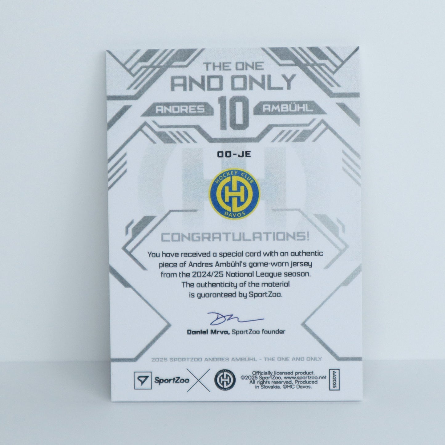OO-JE - HCD - ANDRES AMBUHL - JERSEY - 89/99