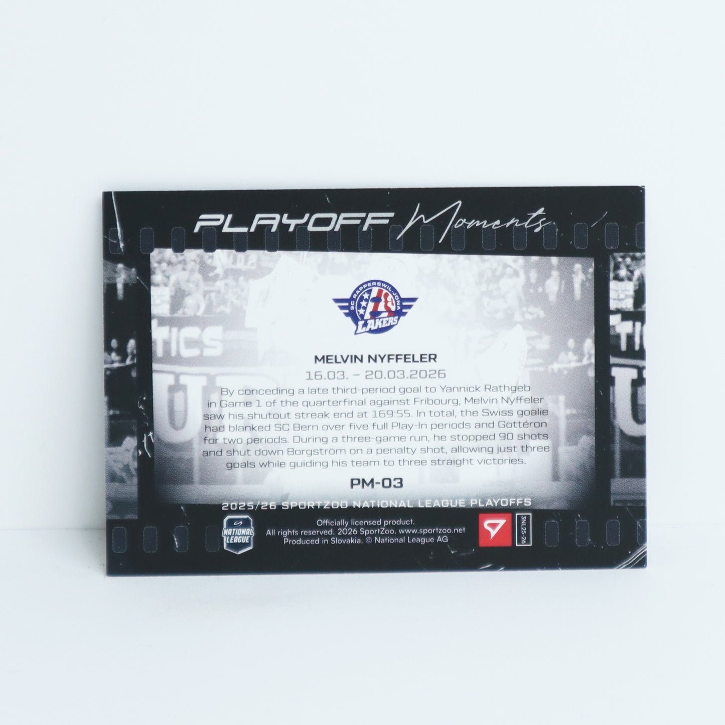 PM-03 - SCRJ - MELVIN NYFFELER - PLAYOFF MOMENTS BASE