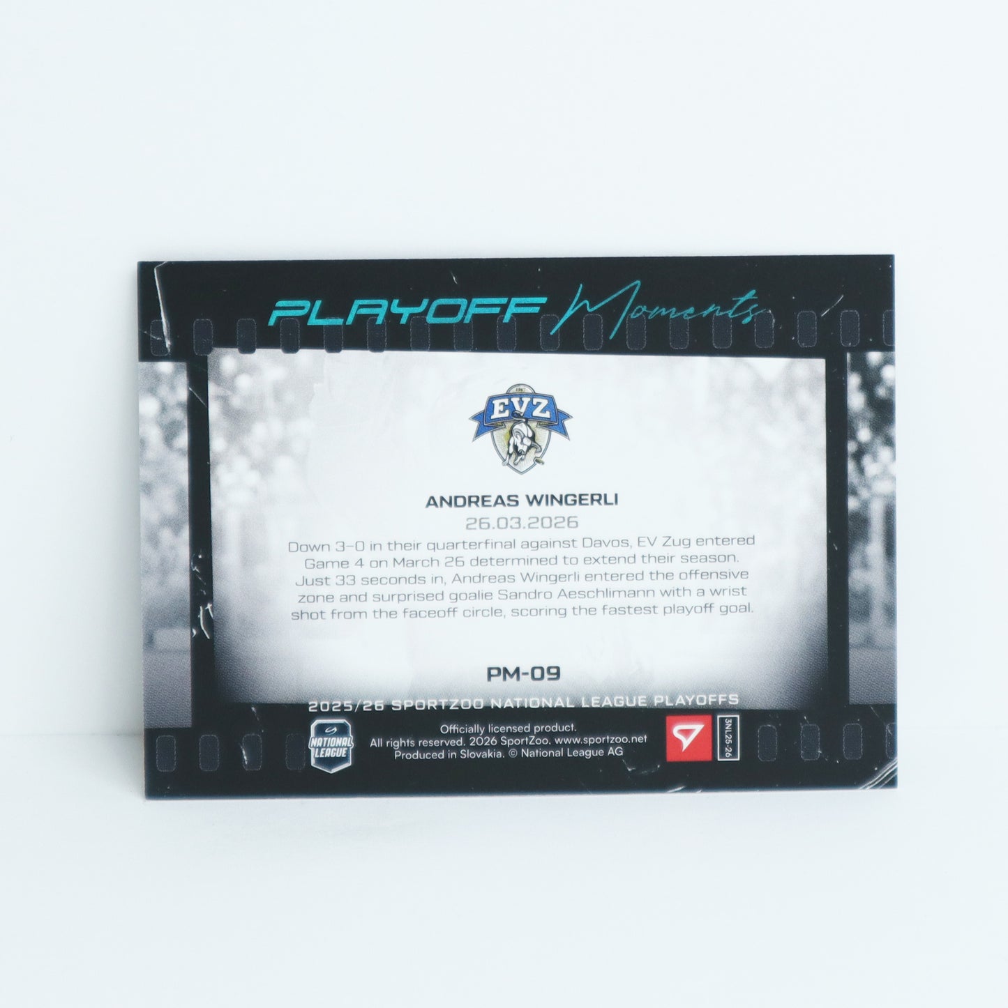 PM-09 - EVZ - ANDREAS WINGERLI - PLAYOFF MOMENTS BLUE - 14/25