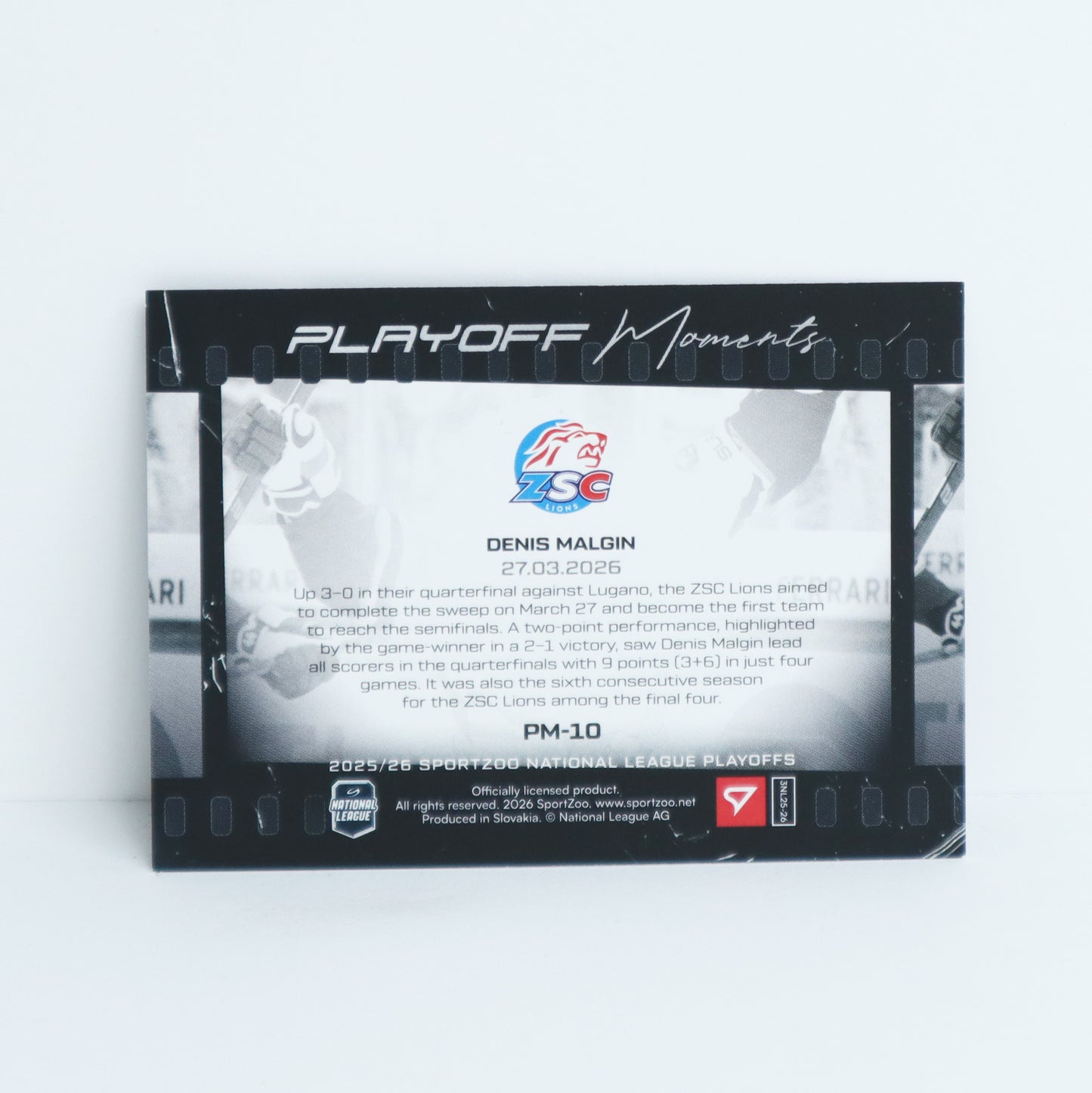 PM-10 - ZSC - DENIS MALGIN - PLAYOFF MOMENTS BASE