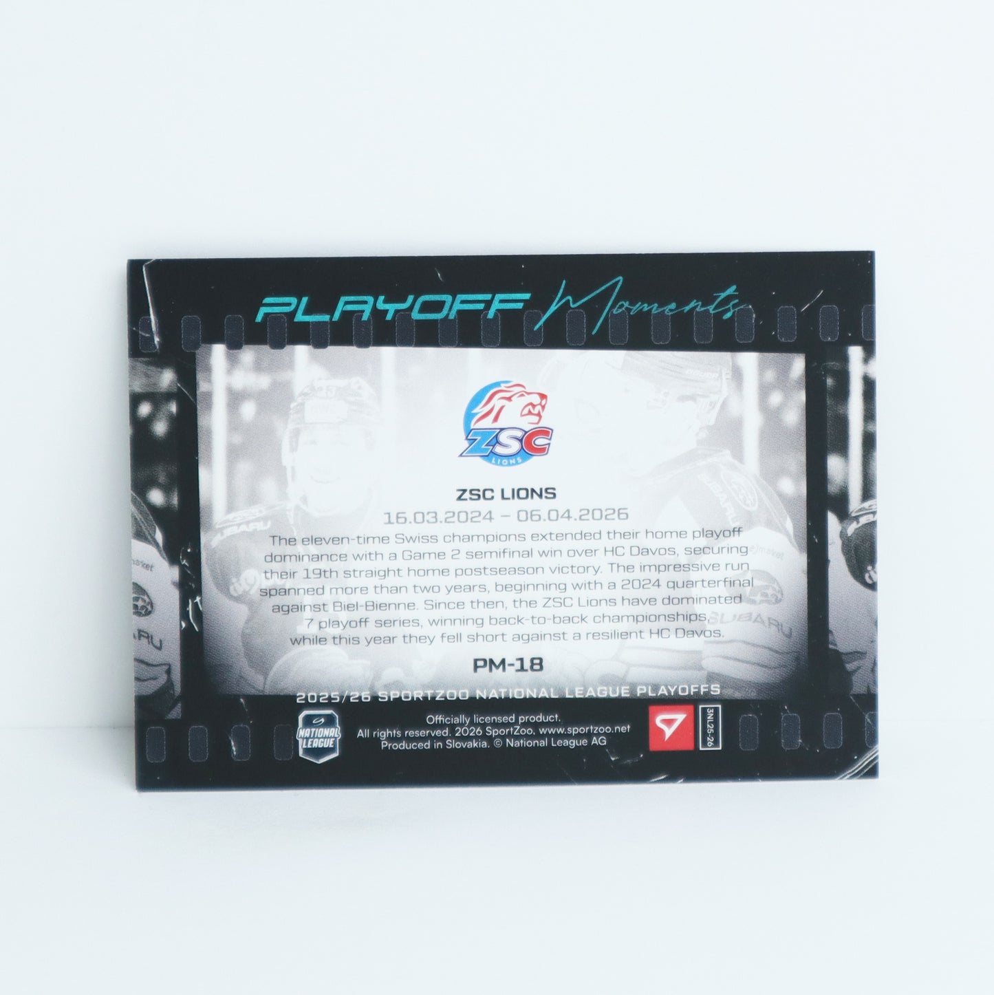 PM-18 - ZSC - ZSC LIONS - PLAYOFF MOMENTS BLUE - 02/25