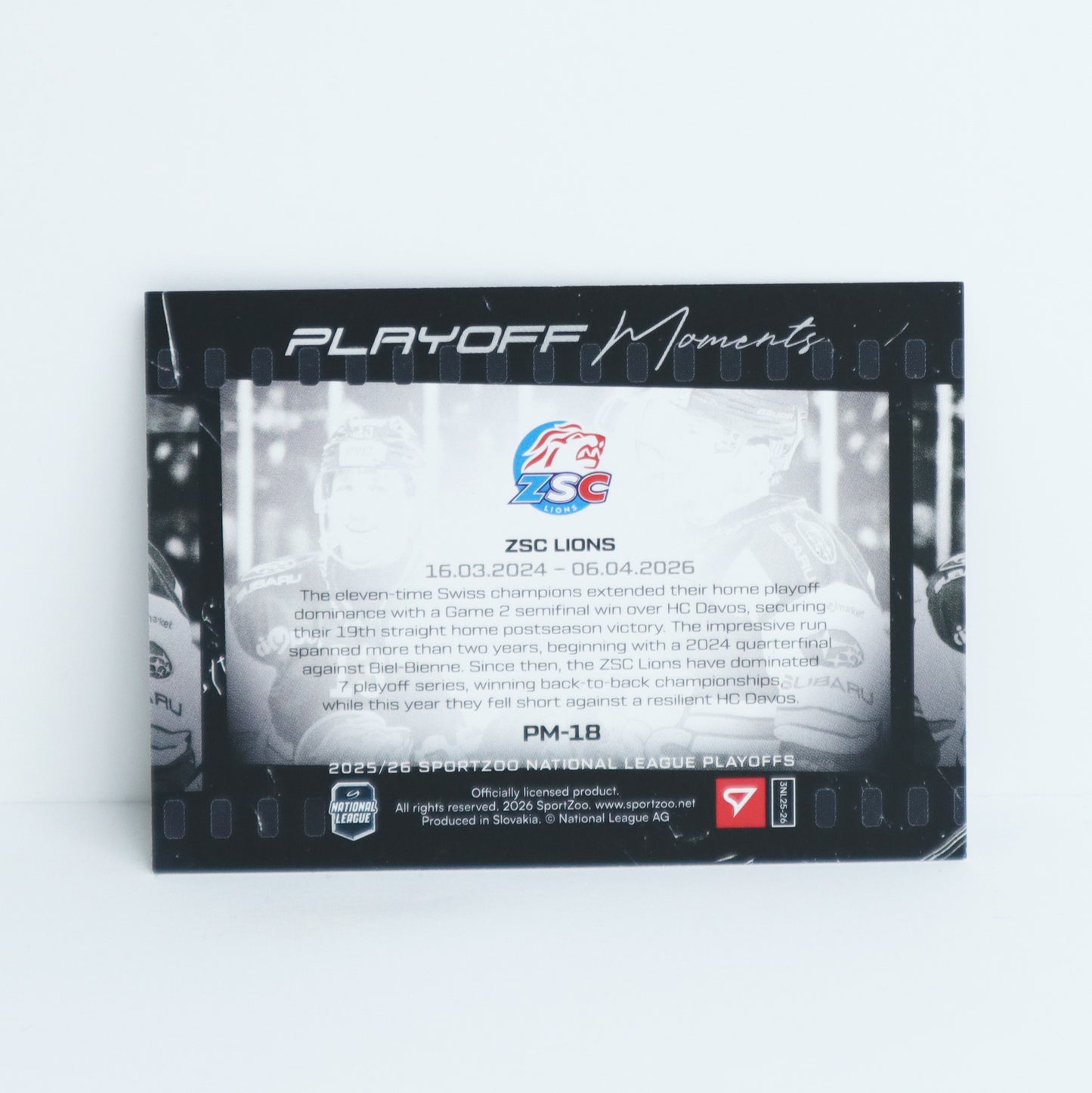 PM-18 - ZSC - ZSC LIONS - PLAYOFF MOMENTS BASE