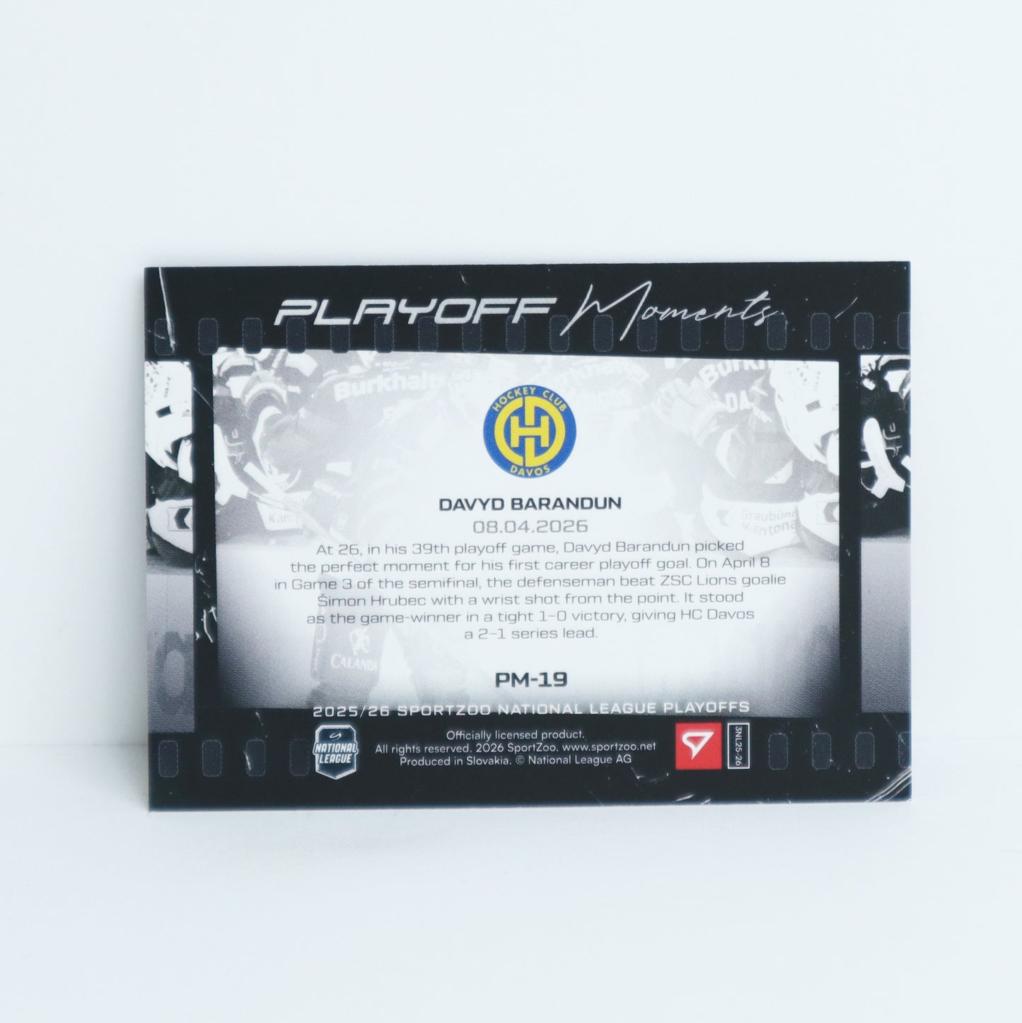 PM-19 - HCD - DAVYD BARANDUN - PLAYOFF MOMENTS BASE