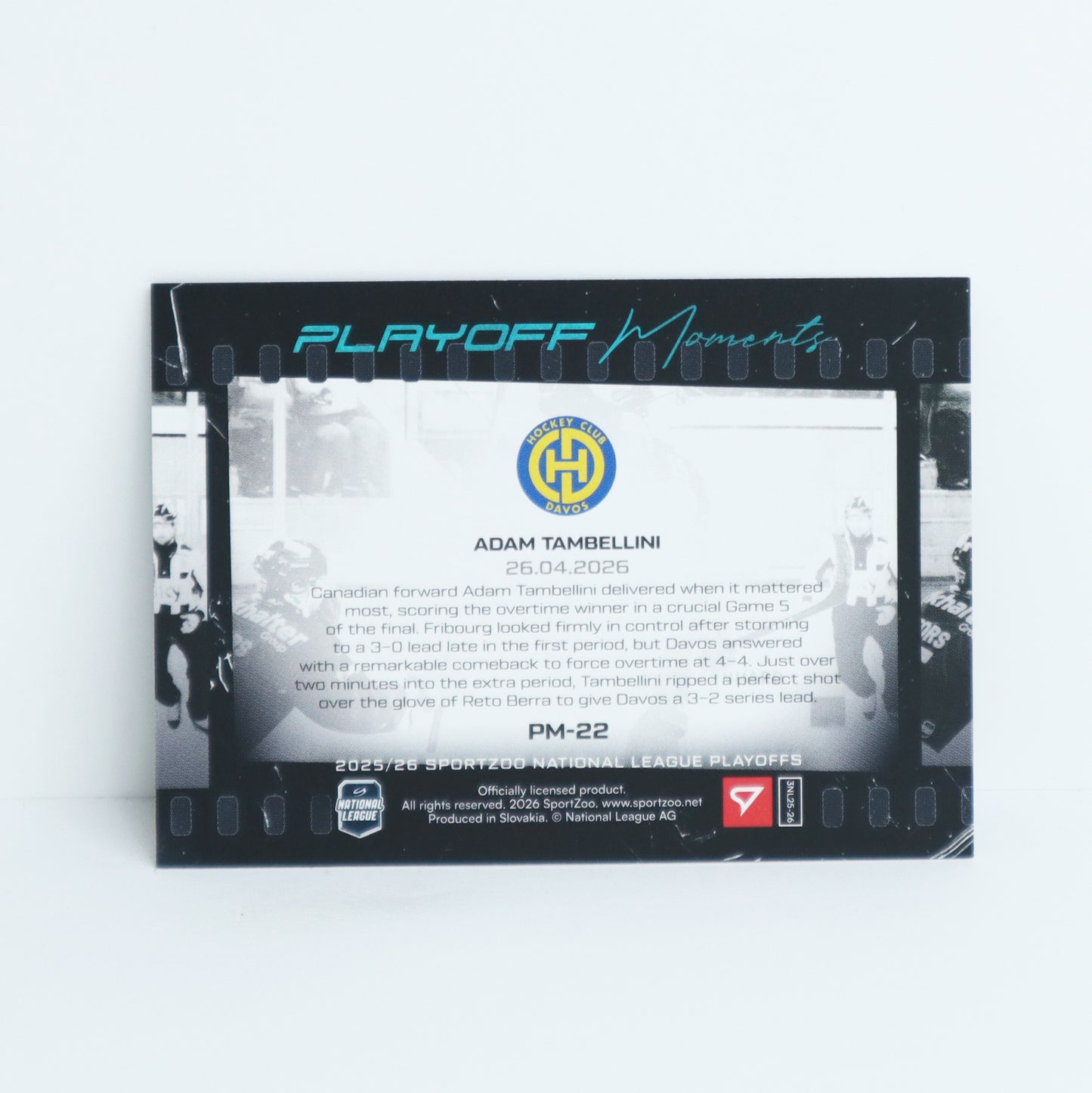 PM-22 - HCD - ADAM TAMBELLINI - PLAYOFF MOMENTS BLUE - 24/25