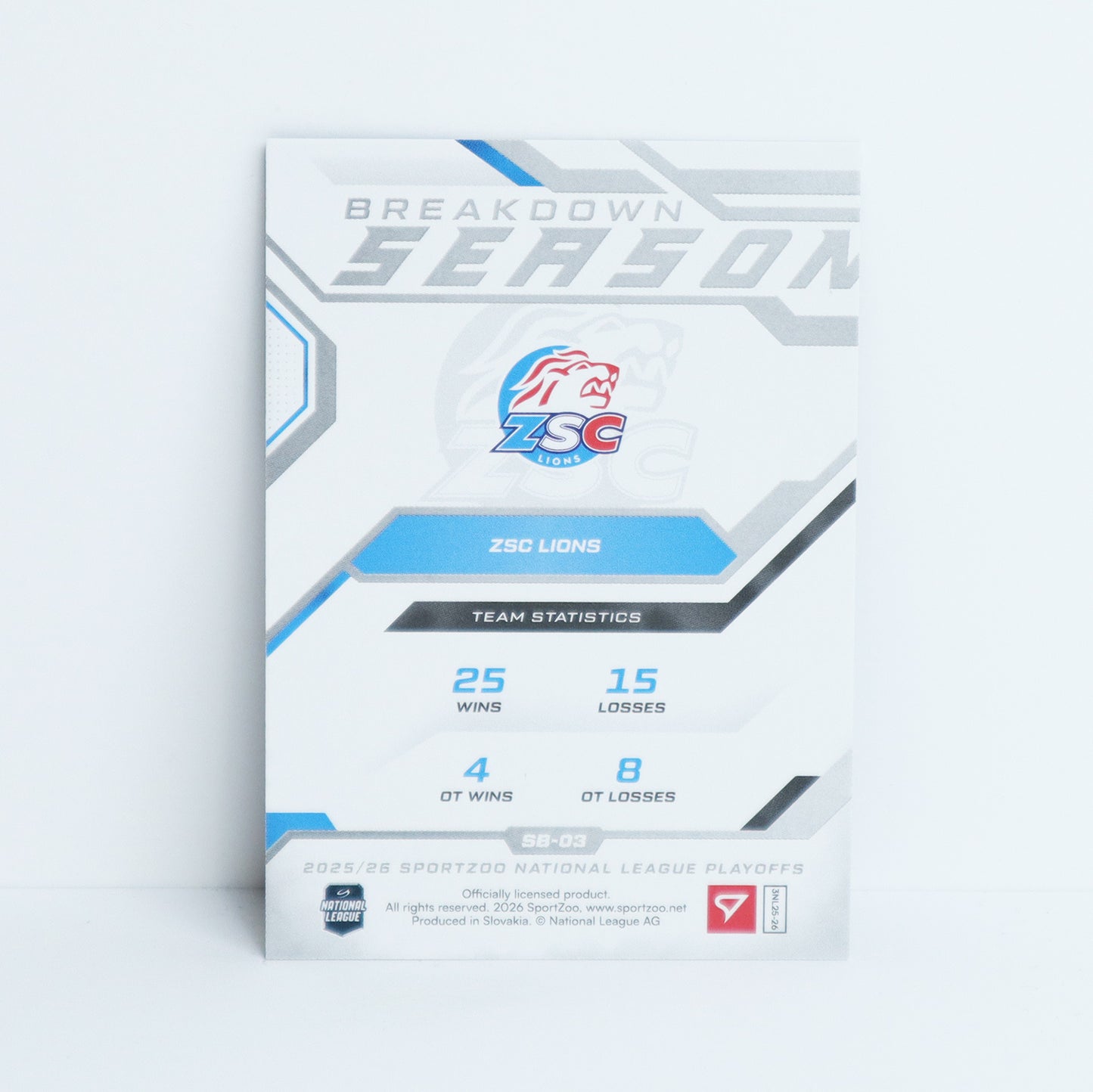 SB-03 - ZSC - SVEN ANDRIGHETTO - SEASON BREAKDOWN