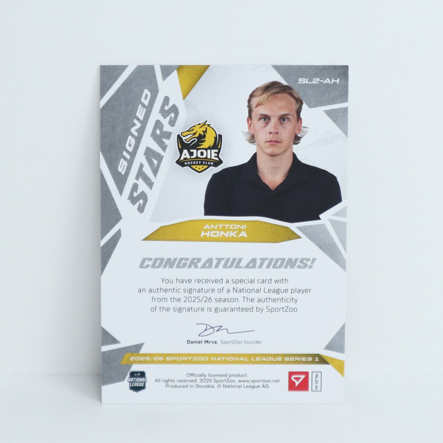 SL2-AH - HCA - ANTTONI HONKA - SIGNED STARS LEVEL 2 - 25/69