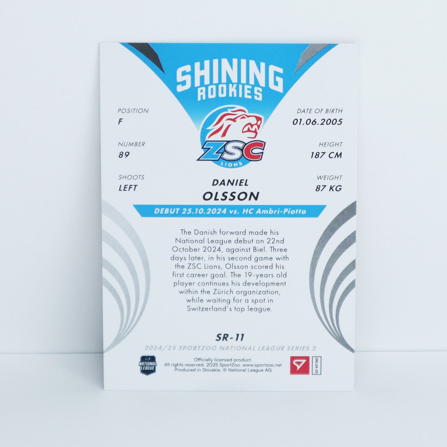 SR-11 - ZSC - DANIEL OLSSON - SHINING ROOKIES COPPER - 54/69