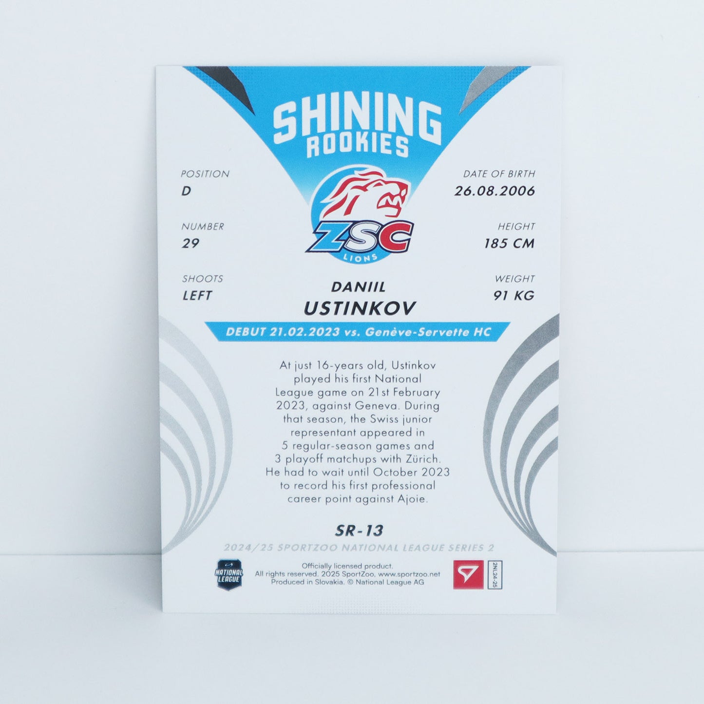 SR-13 - ZSC - DANIIL USTINKOV - SHINING ROOKIES COPPER - 40/69