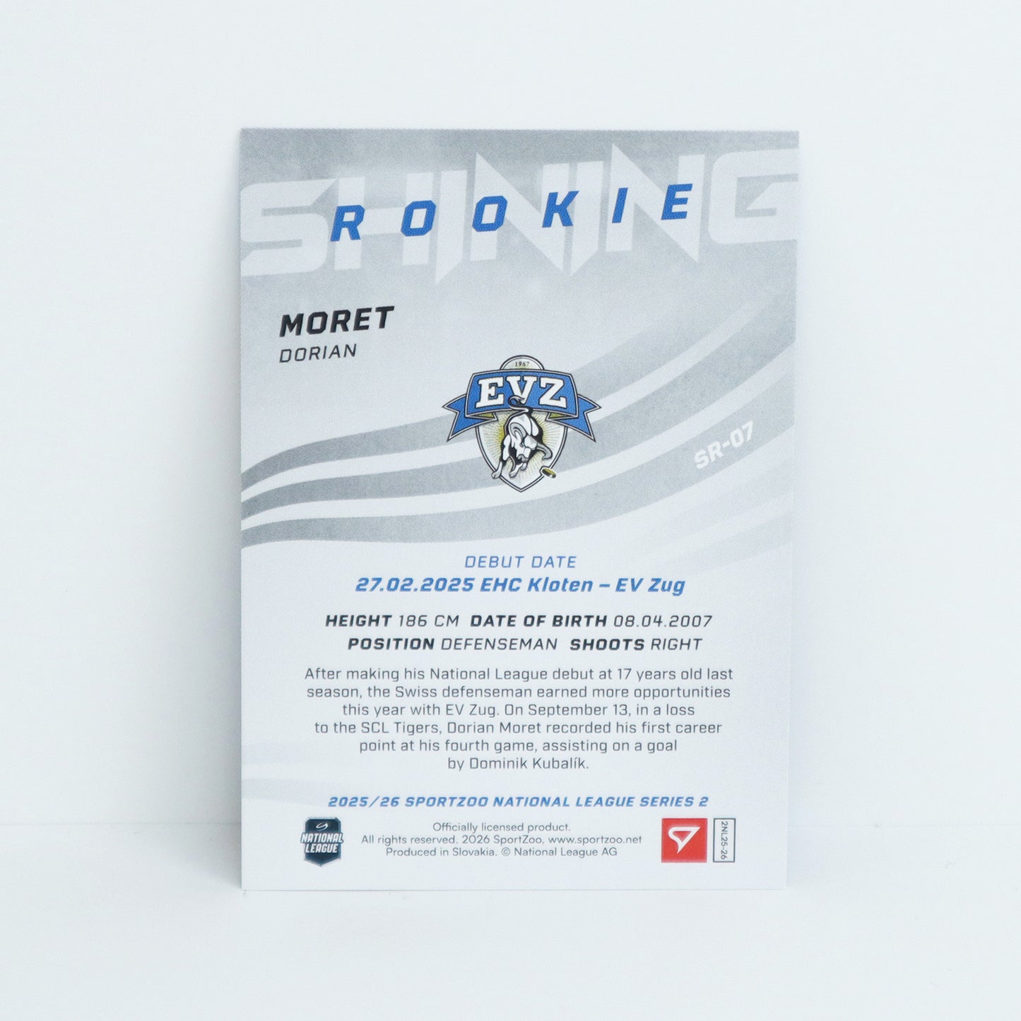 SR-07 - EVZ - DORIAN MORET - SHINING ROOKIES GOLD - 62/69