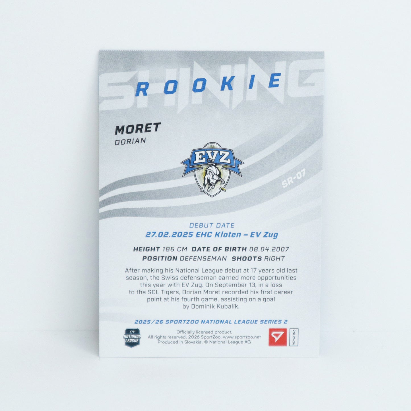 SR-07 - EVZ - DORIAN MORET - SHINING ROOKIES GOLD - 67/69