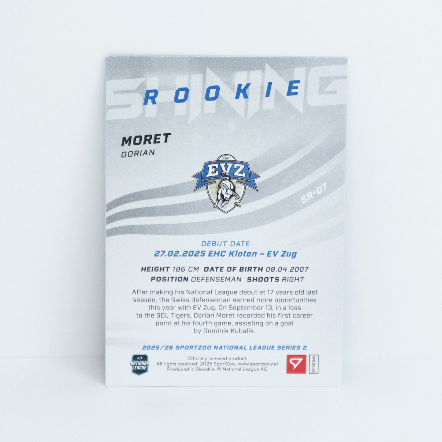 SR-07 - EVZ - DORIAN MORET - SHINING ROOKIES BASE