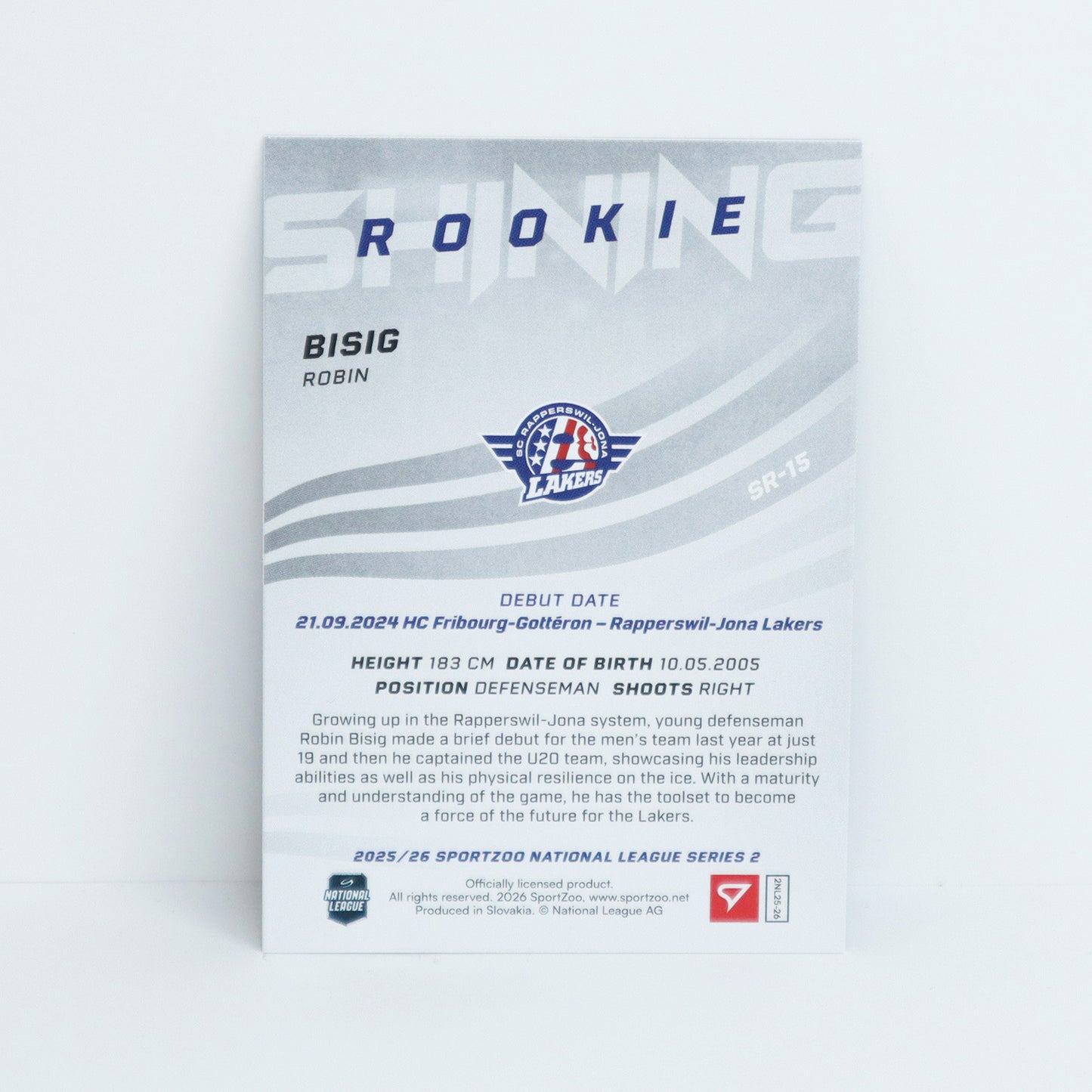 SR-15 - SCRJ - ROBIN BISIG - SHINING ROOKIES BASE