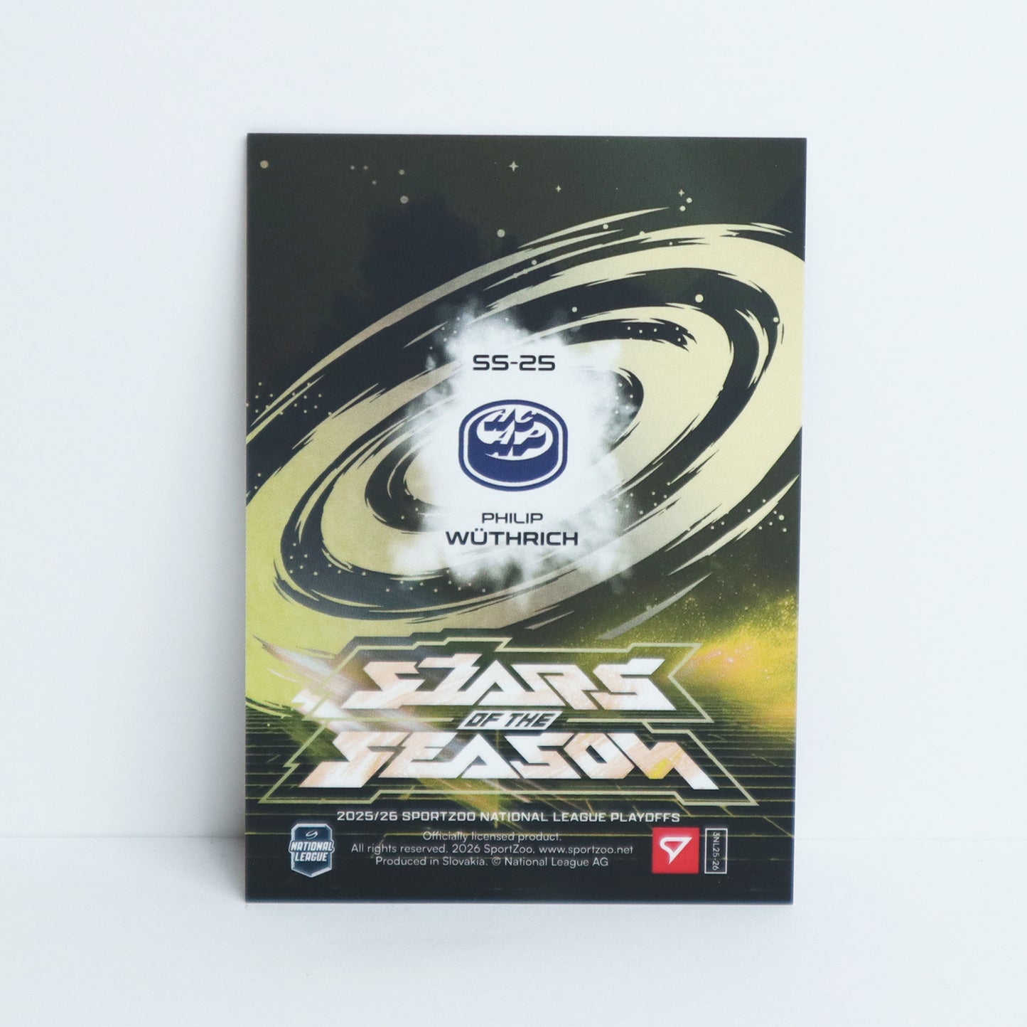 SS-25 - HCAP - PHILIP WUTHRICH - STARS OF THE SEASON GOLD - 16/30