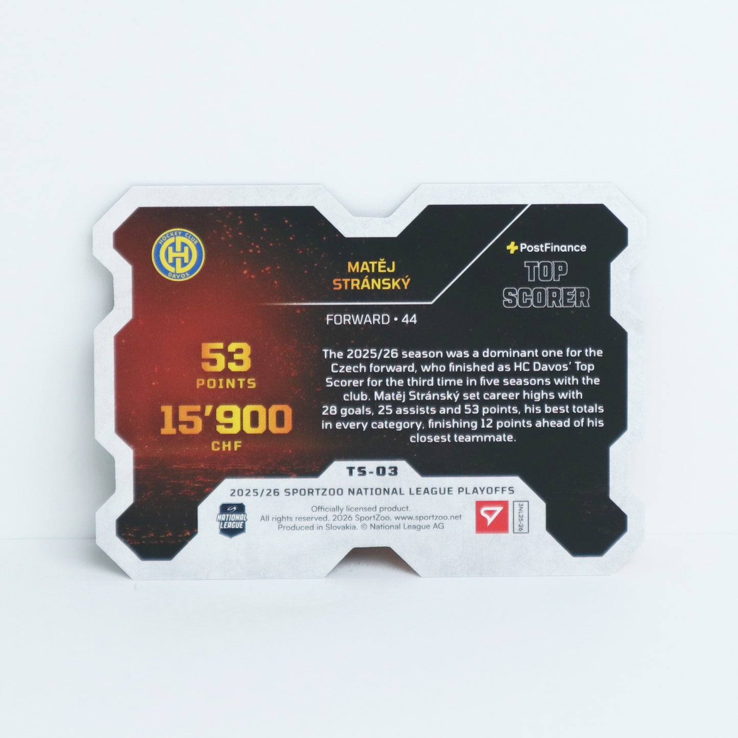 TS-03 - HCD - MATEJ STRANSKY - TOPSCORER GOLD - 1/1