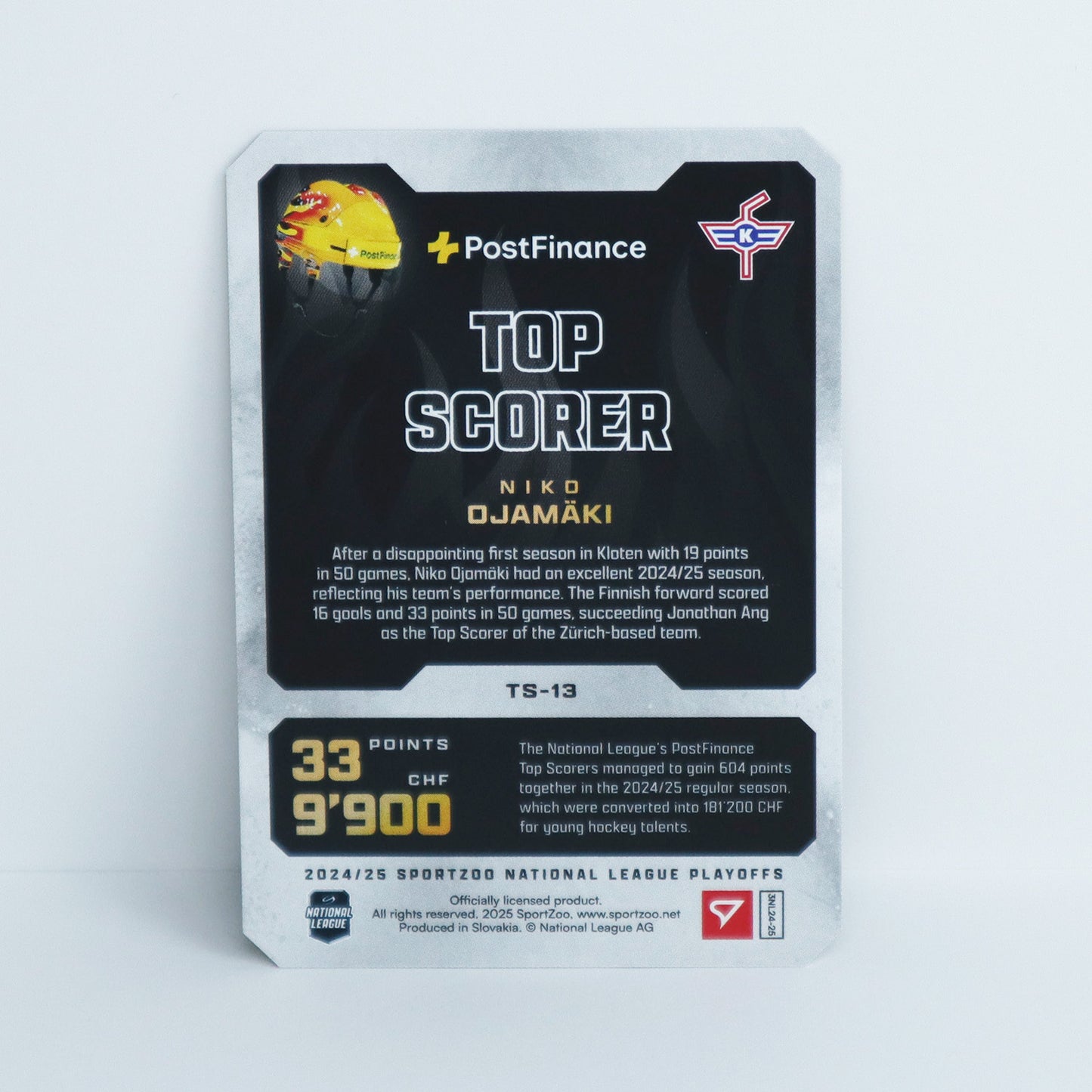 TS-13 - EHCK - NIKO OJAMAKI - GOLDEN FRAME - 04/25