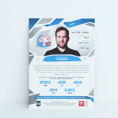 006 - ZSC - YANNICK WEBER - BASE RED - 14/20