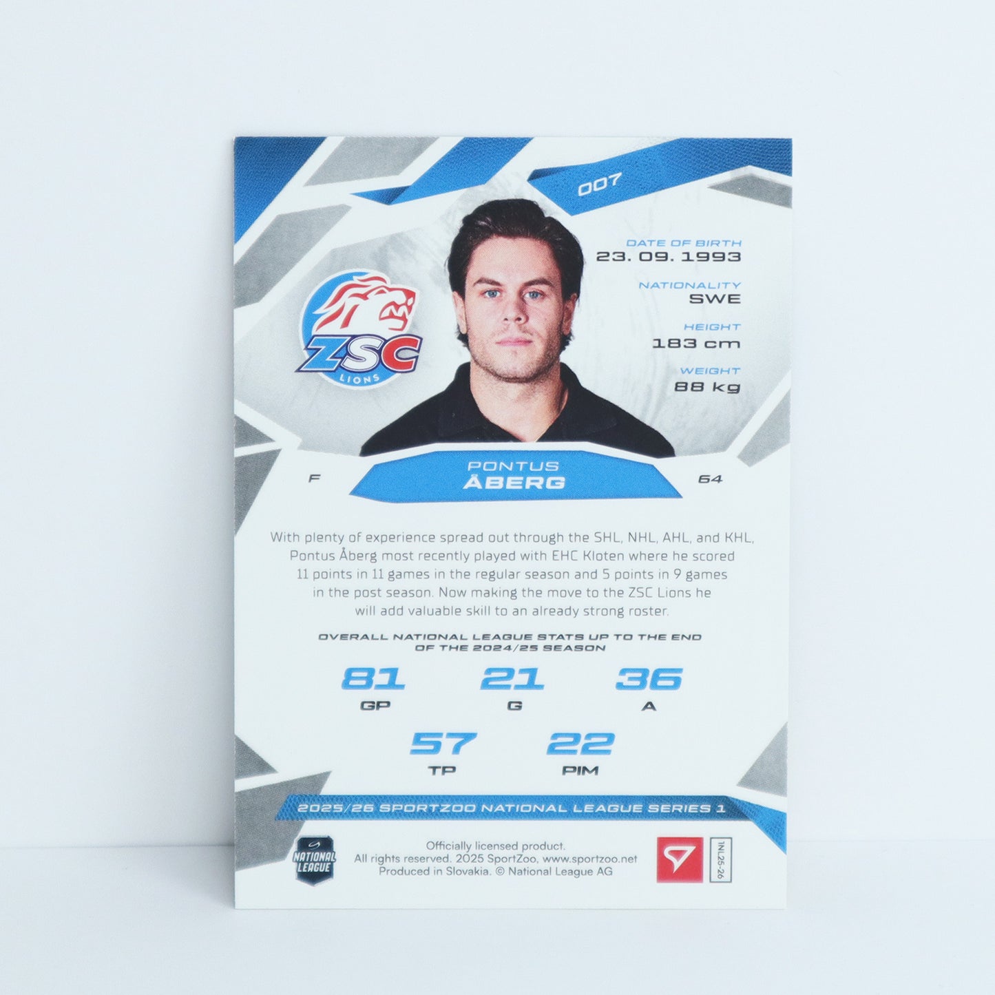 007 - ZSC - PONTUS ABERG - BASE BLUE