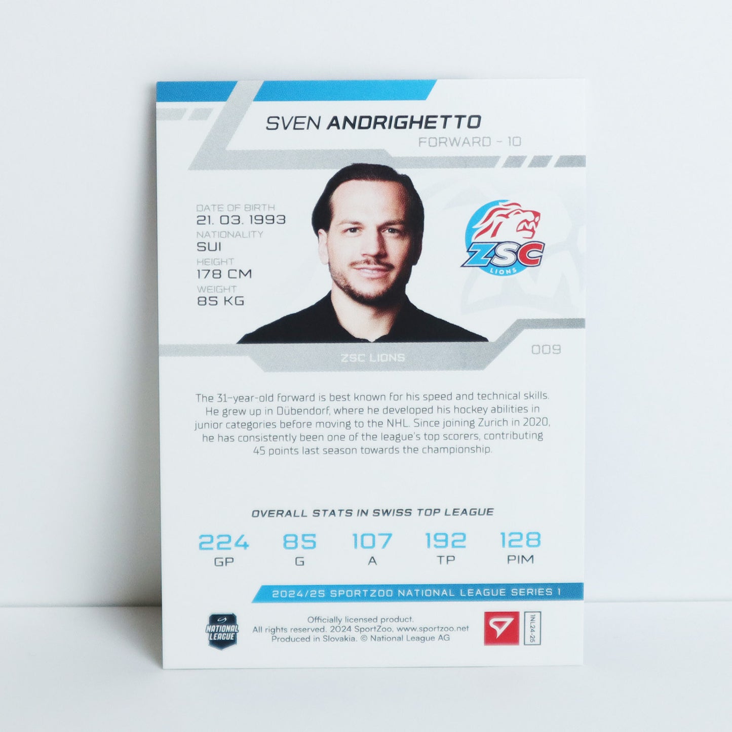 009 - ZSC - S. ANDRIGHETTO - BASE BLUE - 13/30