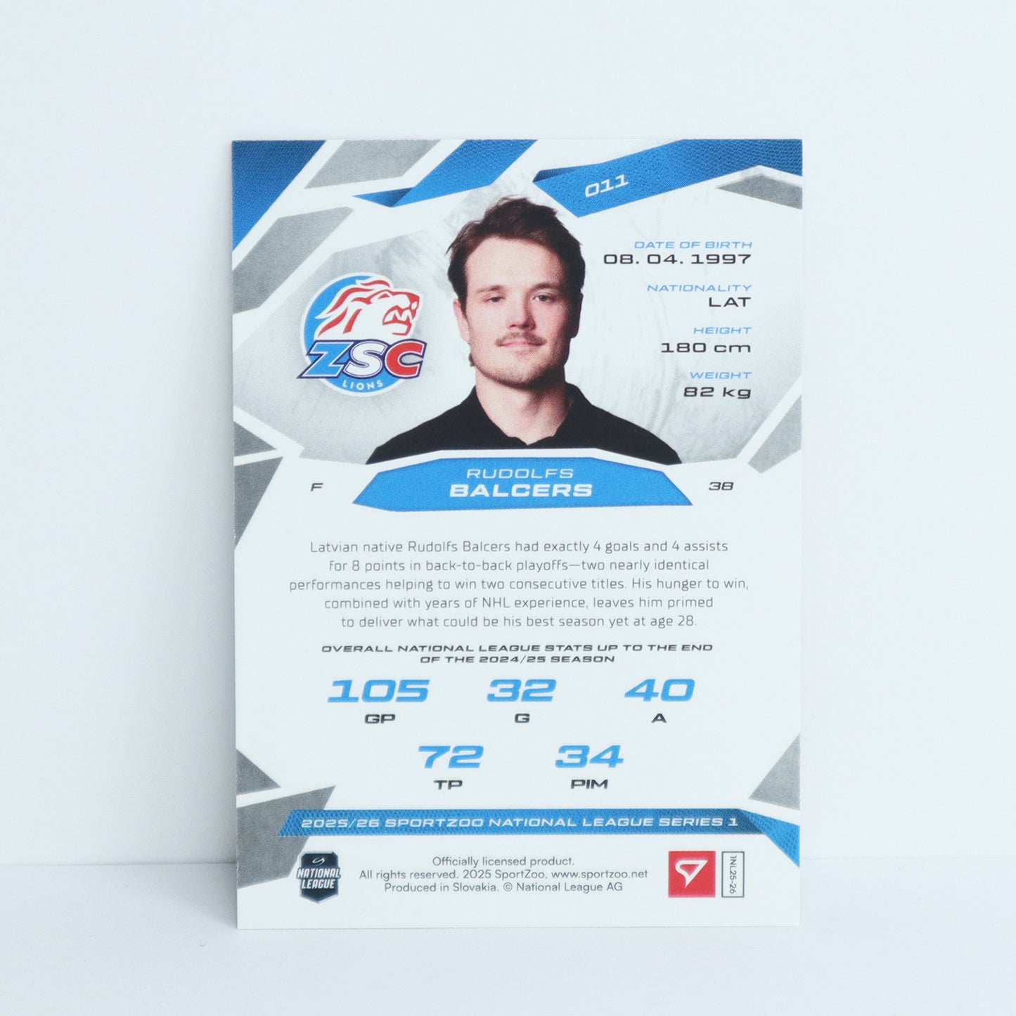011 - ZSC - RUDOLFS BALCERS - BASE BLUE