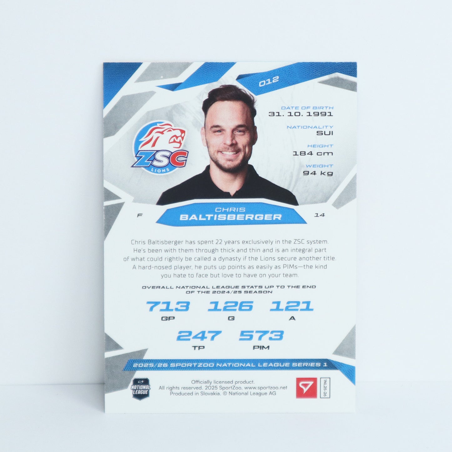 012 - ZSC - CHRIS BALTISBERGER - BASE BLUE