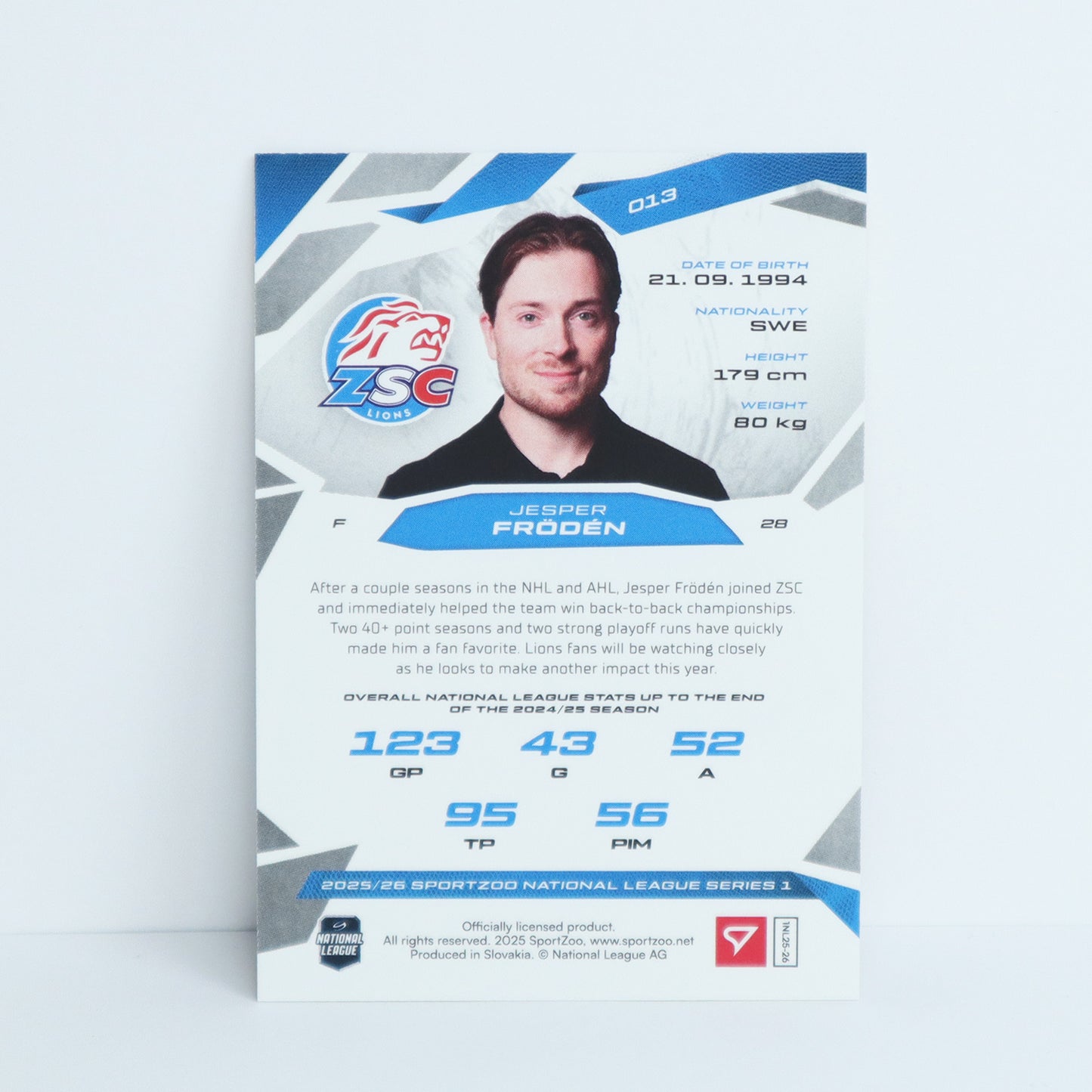 013 - ZSC - JESPER FRODEN - BASE BLUE