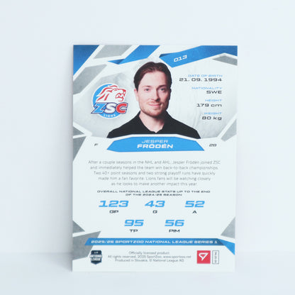 013 - ZSC - JESPER FRODEN - BASE RED - 16/20