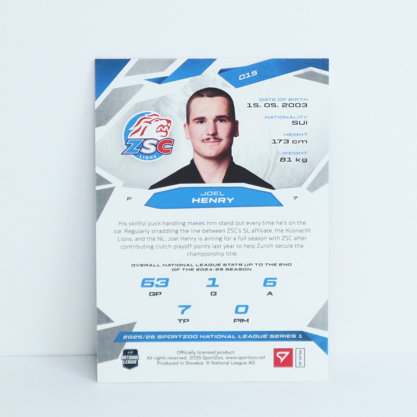 015 - ZSC - JOEL HENRY - BASE BLUE