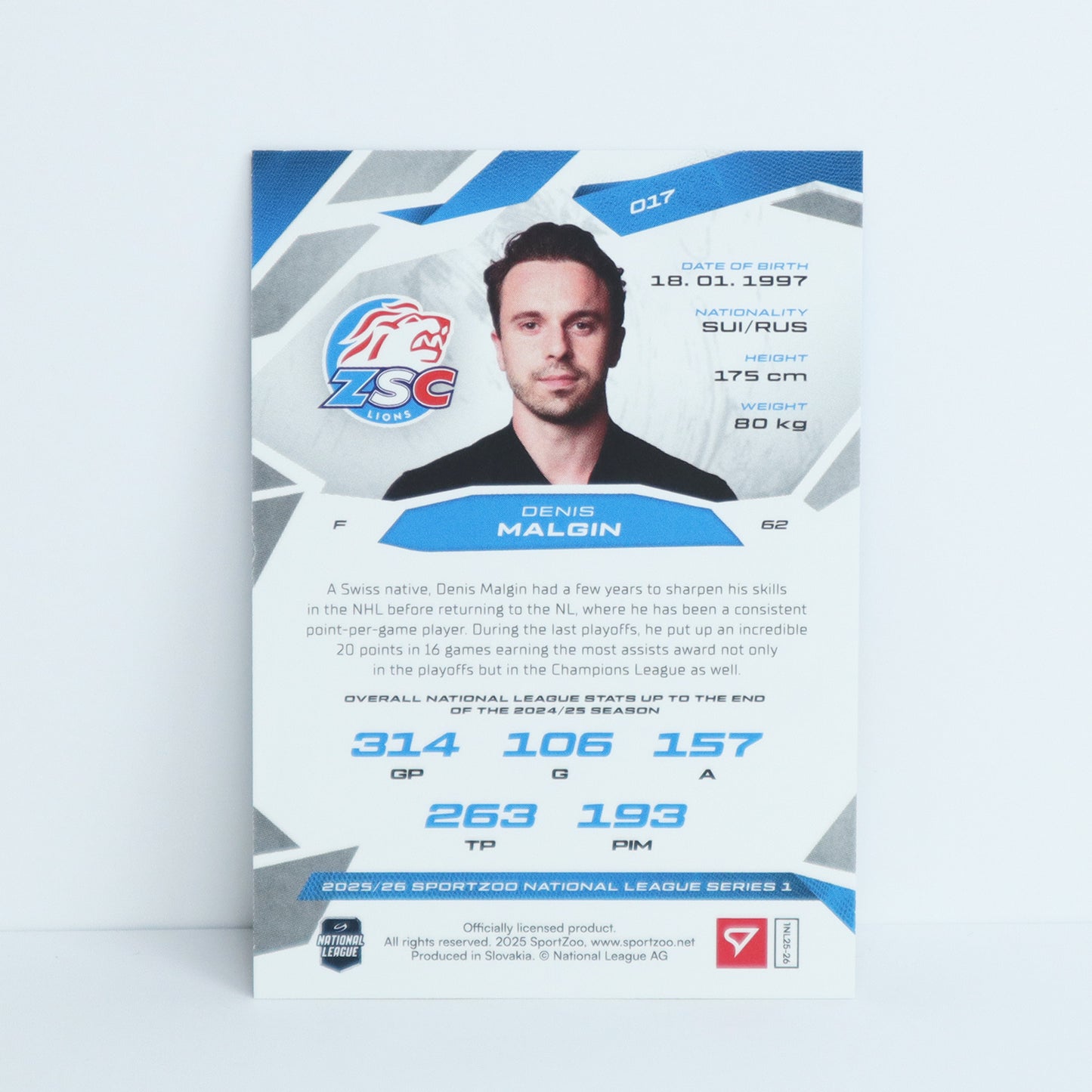 017 - ZSC - DENIS MALGIN - BASE SET