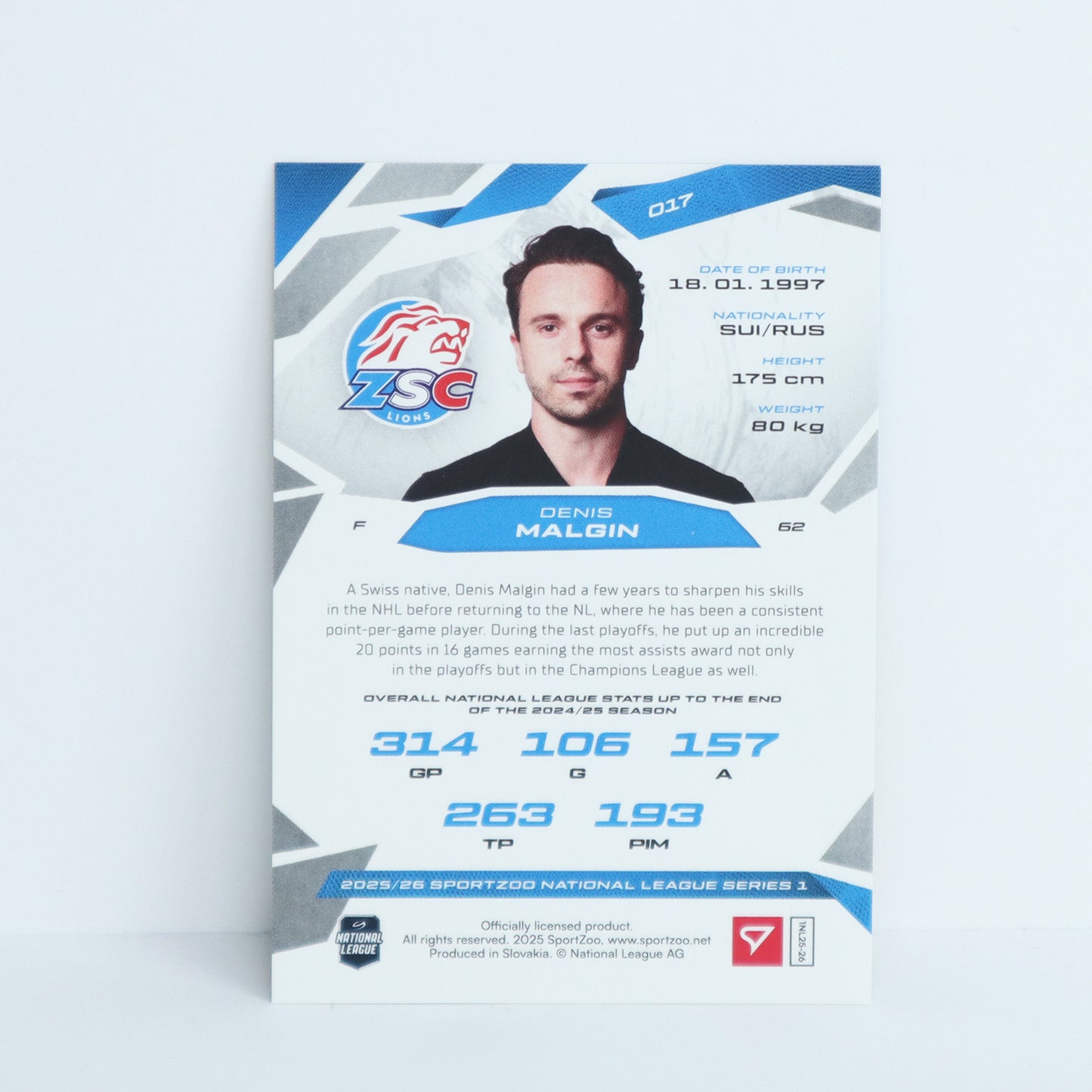 017 - ZSC - DENIS MALGIN - BASE GOLD - 05/10