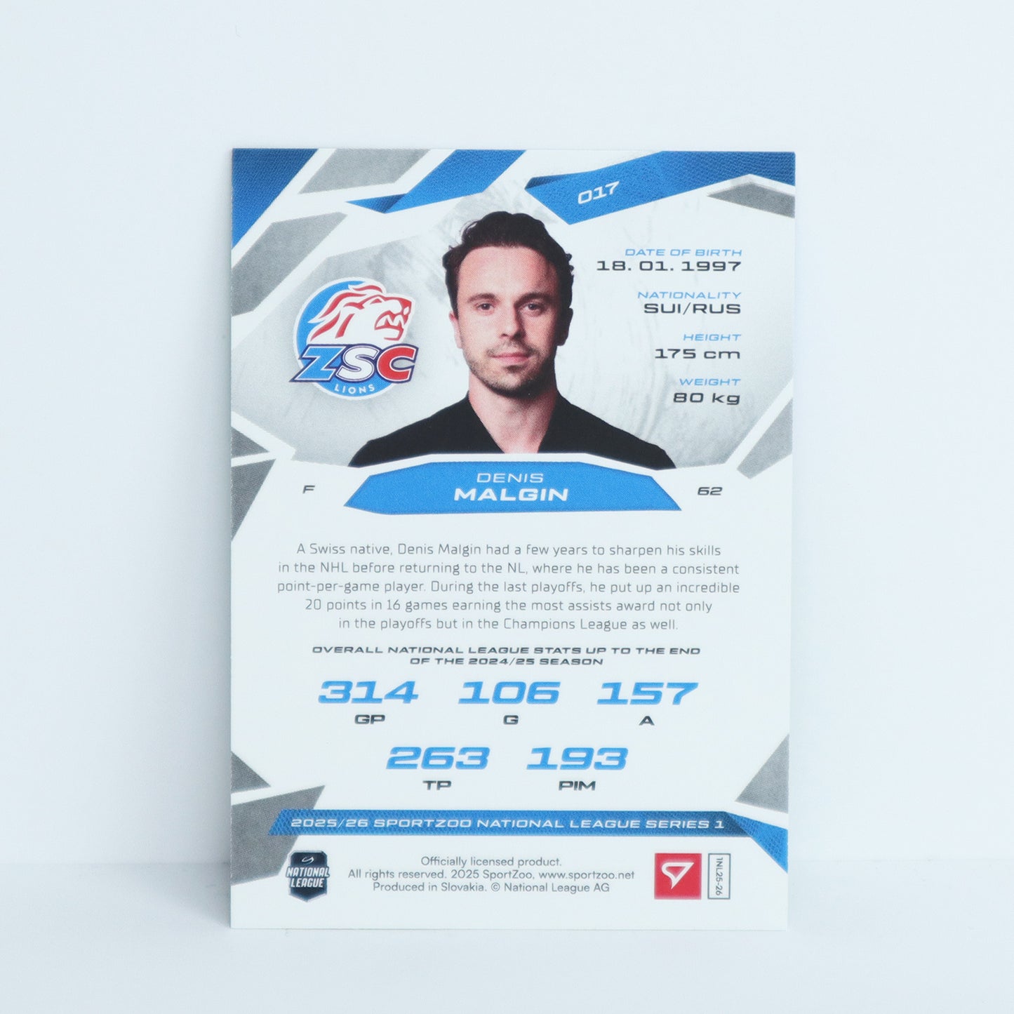 017 - ZSC - DENIS MALGIN - BASE GREEN - 20/30