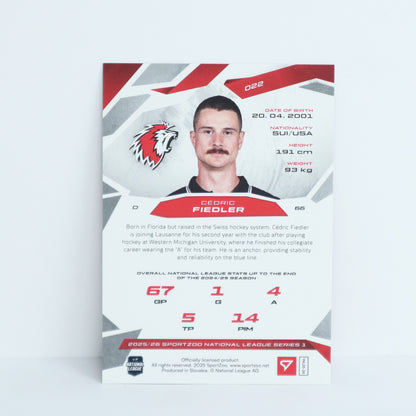022 - LHC - CEDRIC FIEDLER - BASE RED - 01/20
