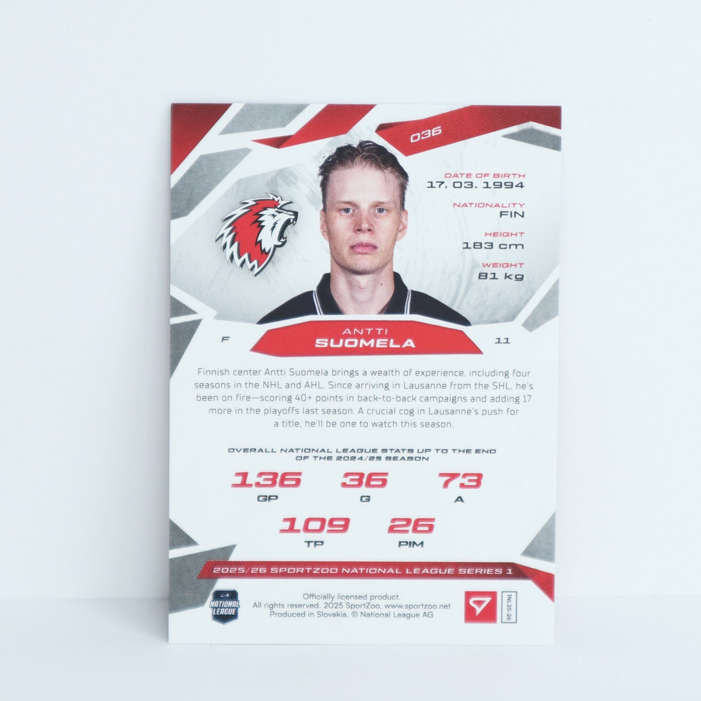 036 - LHC - ANTTI SUOMELA - BASE RED - 14/20