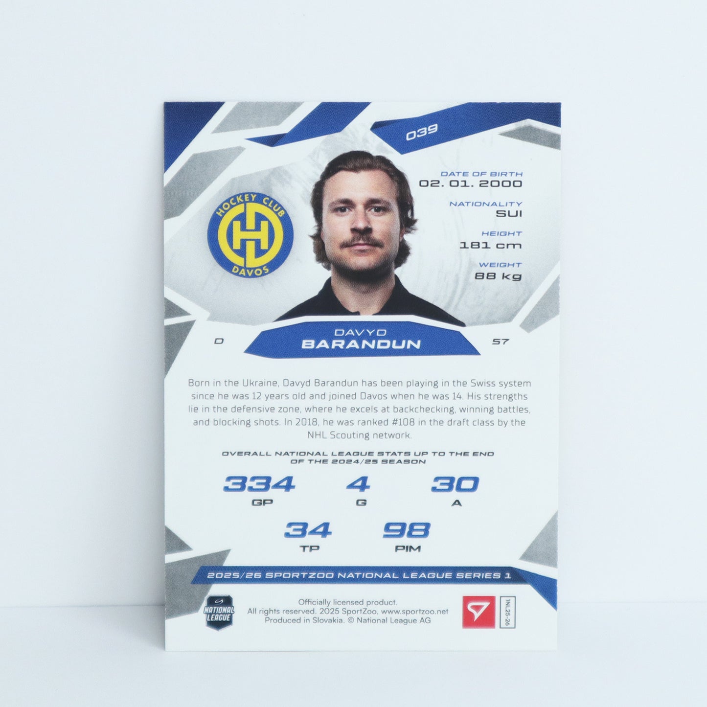 039 - HCD - DAVYD BARANDUN - BASE SET