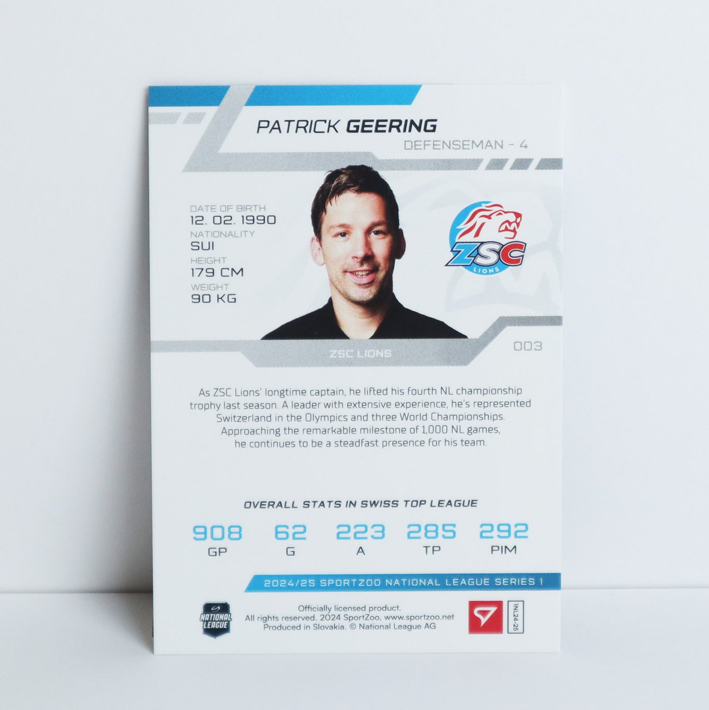 003 - ZSC - PATRICK GEERING - BASE RED - 20/20