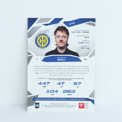 046 - HCD - CHRIS EGLI - BASE GREEN - 26/30