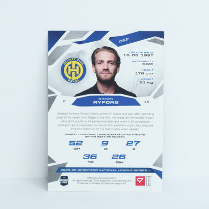 052 - HCD - SIMON RYFORS - BASE GREEN - 04/30