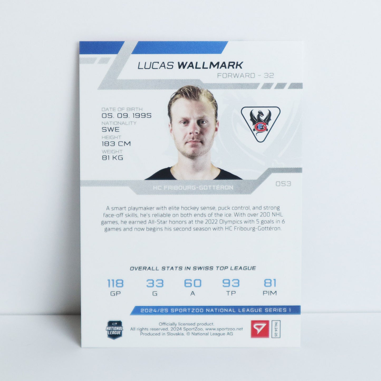 053 - FRI - LUCAS WALLMARK - BASE BLUE - 27/30