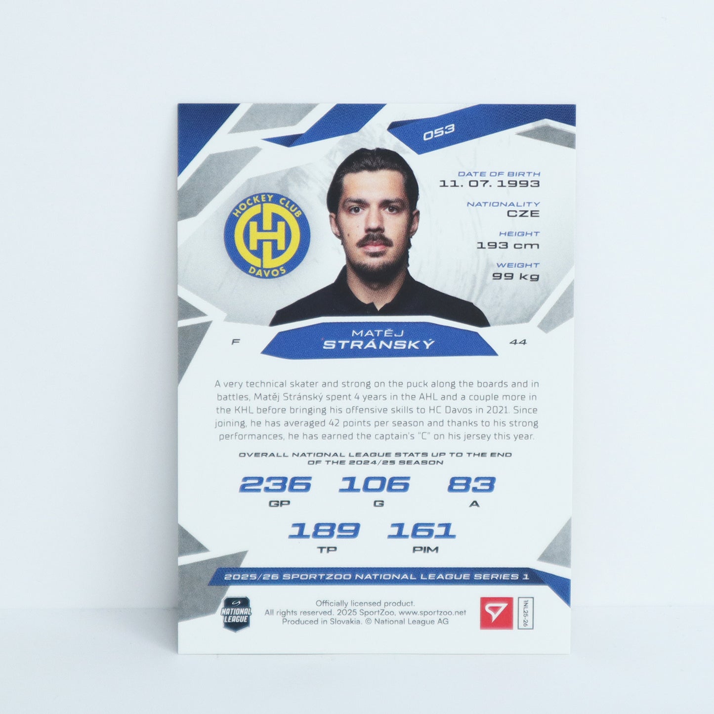 053 - HCD - MATEJ STRANSKY - BASE GOLD - 08/10