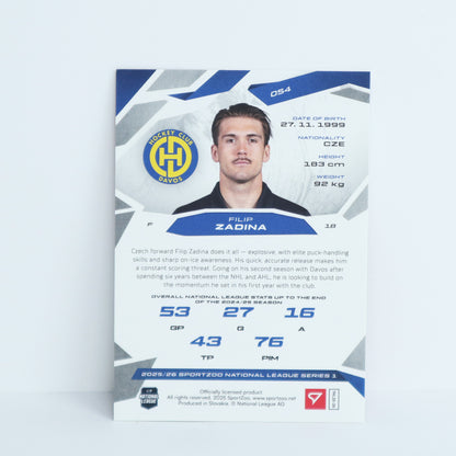 054 - HCD - FILIP ZADINA - BASE RED - 08/20