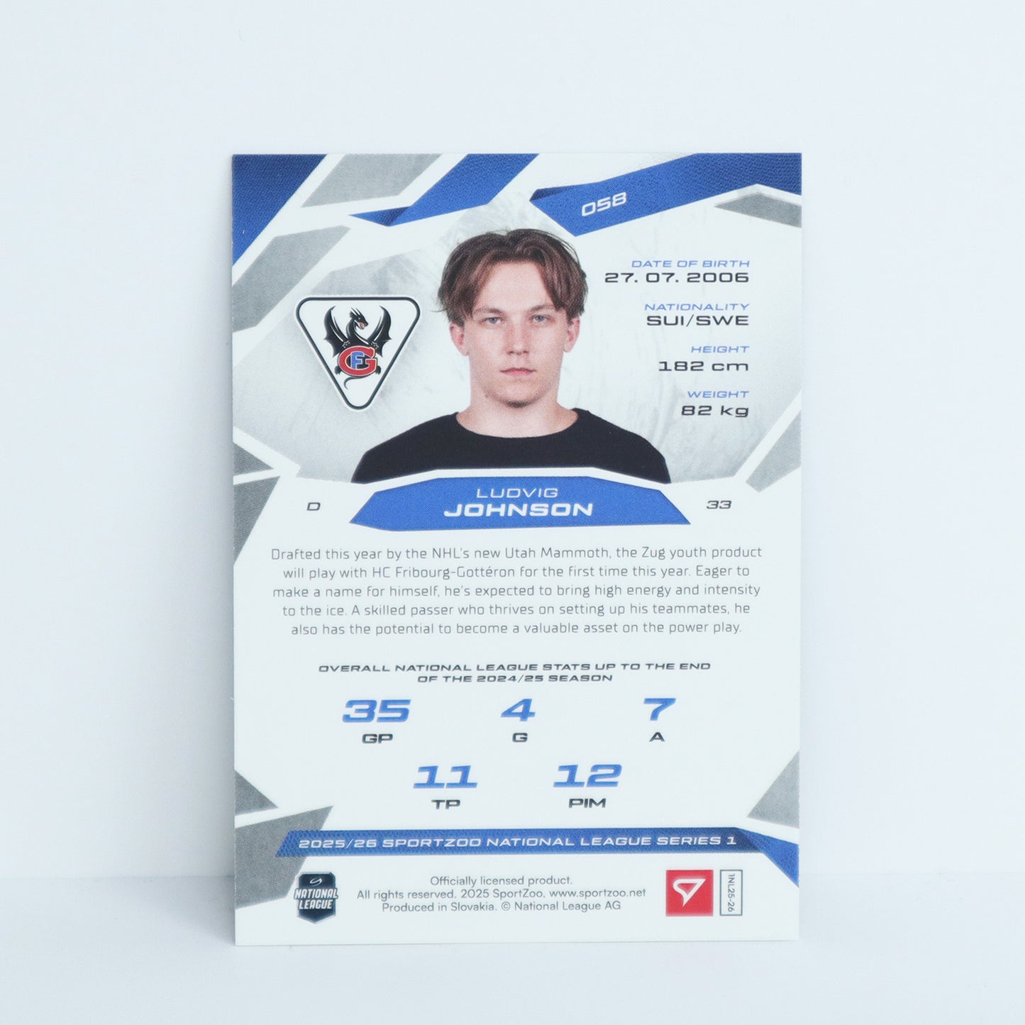 058 - FRI - LUDVIG JOHNSON - BASE BLACK - 1/1