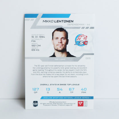 005 - ZSC - MIKKO LEHTONEN - BASE RED - 15/20