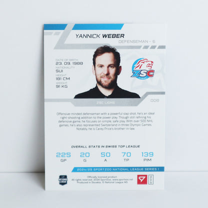 008 - ZSC - YANNICK WEBER - BASE RED - 10/20