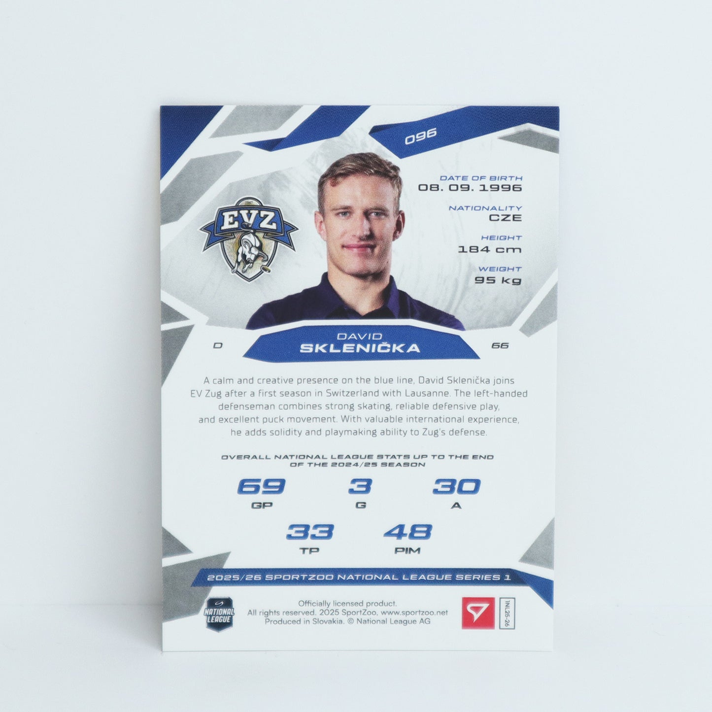 096 - EVZ - DAVID SKLENICKA - BASE GOLD - 03/10