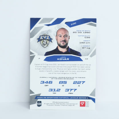 100 - EVZ - JAN KOVAR - BASE RED - 18/20